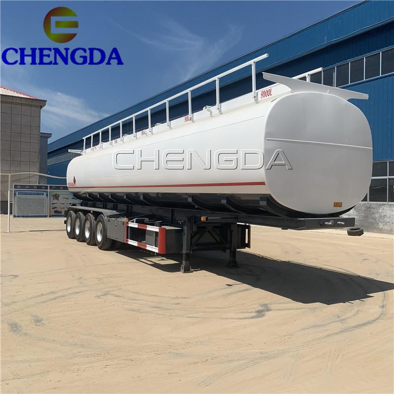 4 Axles 60000 Liter Oil Fuel Tanker Trailers