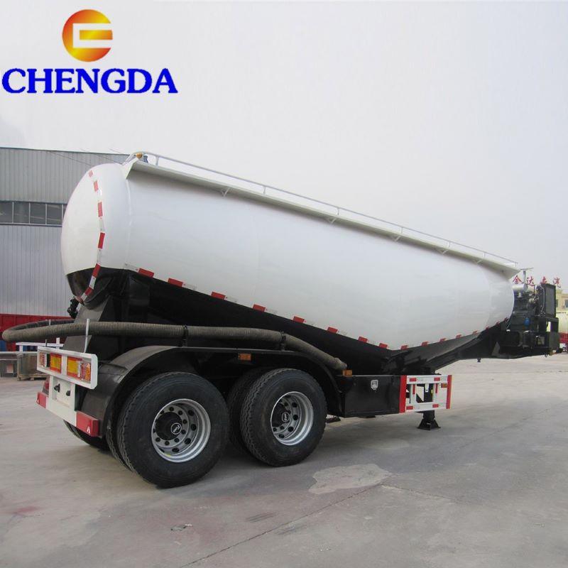 2 Axles 35 Tons Powder Tank Semi Trailer