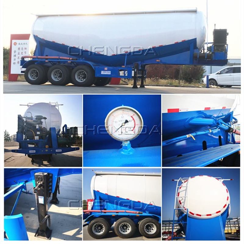 bulk cement tanker semi trailer