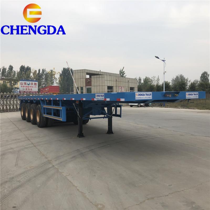 4 Axle Flatbed Container Semi Trailer