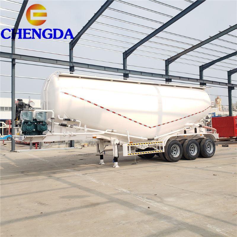 3 axle 55cbm bulk cement semi trailer