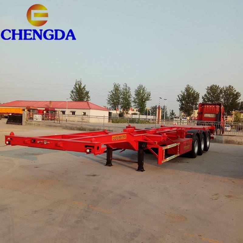 skeleton container trailer