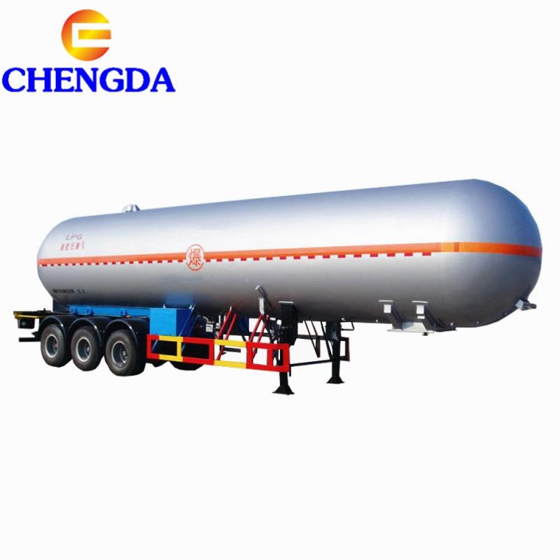 3 Axles 52Cubic LPG Tank Trailer