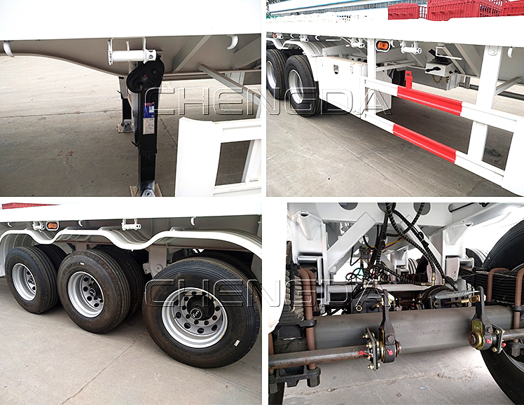 3 Axle Container Semi Trailer Detail