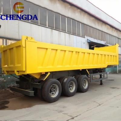 3 Axle Steel End Dump Trailer