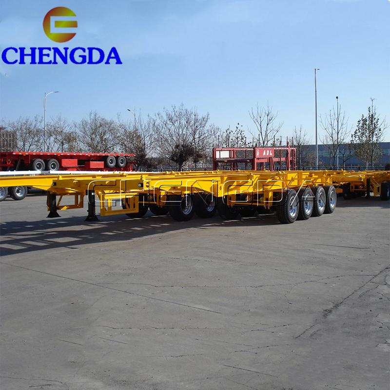 4 Axles 45Ft Skeleton Semi Trailer