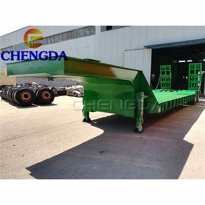 Chengda 2 Línea 4 Ejes Semirremolques Especiales de Plataforma Baja