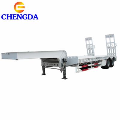 2 Axles Lowboy Trailer