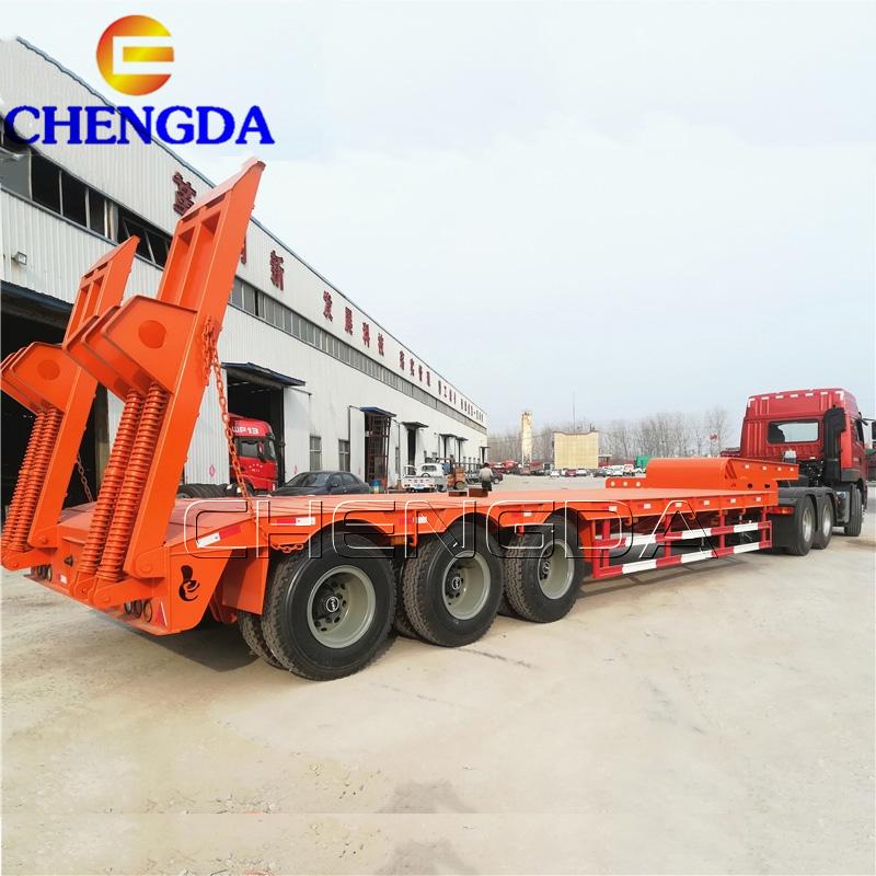 Heavy Duty Machine Transport Lowbed Trailers