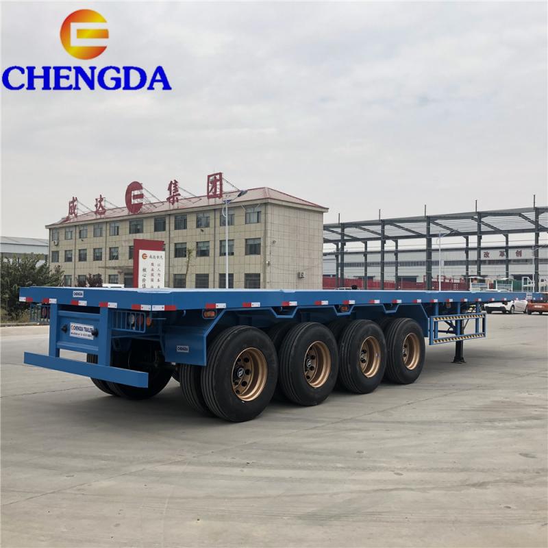 60 Tons Flatbed Semi Trailer