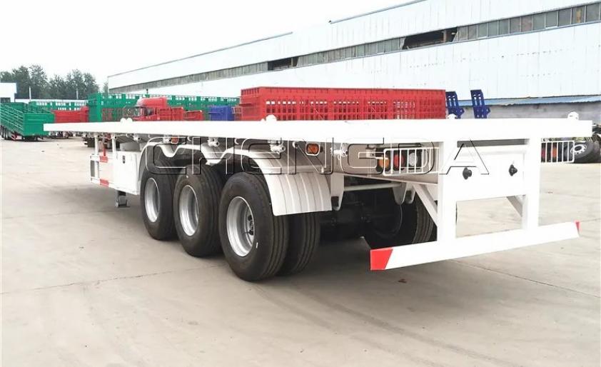 3 Axle 53ft Flatbed Semi Trailer