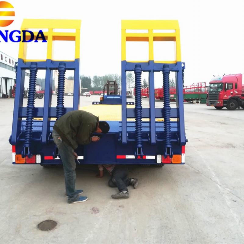 3Axles Lowboy Semi Trailer
