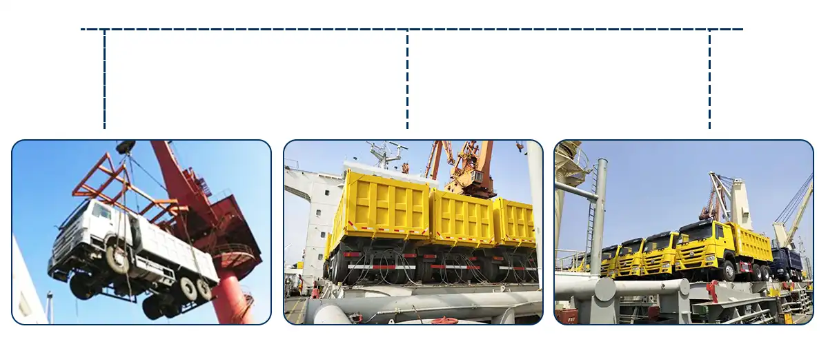 packing and shipping of dump truck packing and shipping of dump truck