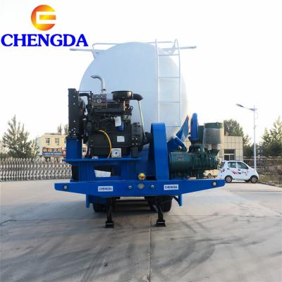 3 Axles 40 Cubic Cement Semi Trailer