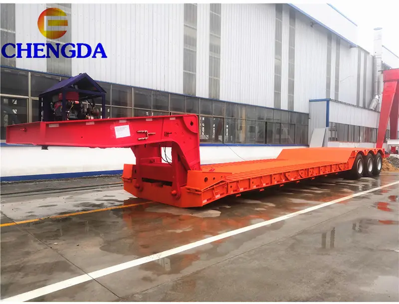 3 Axles Detach Gooseneck Lowbed Trailer Overview