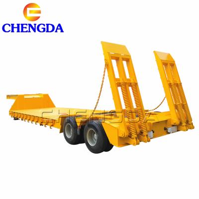 Remolque Lowboy de 2 ejes