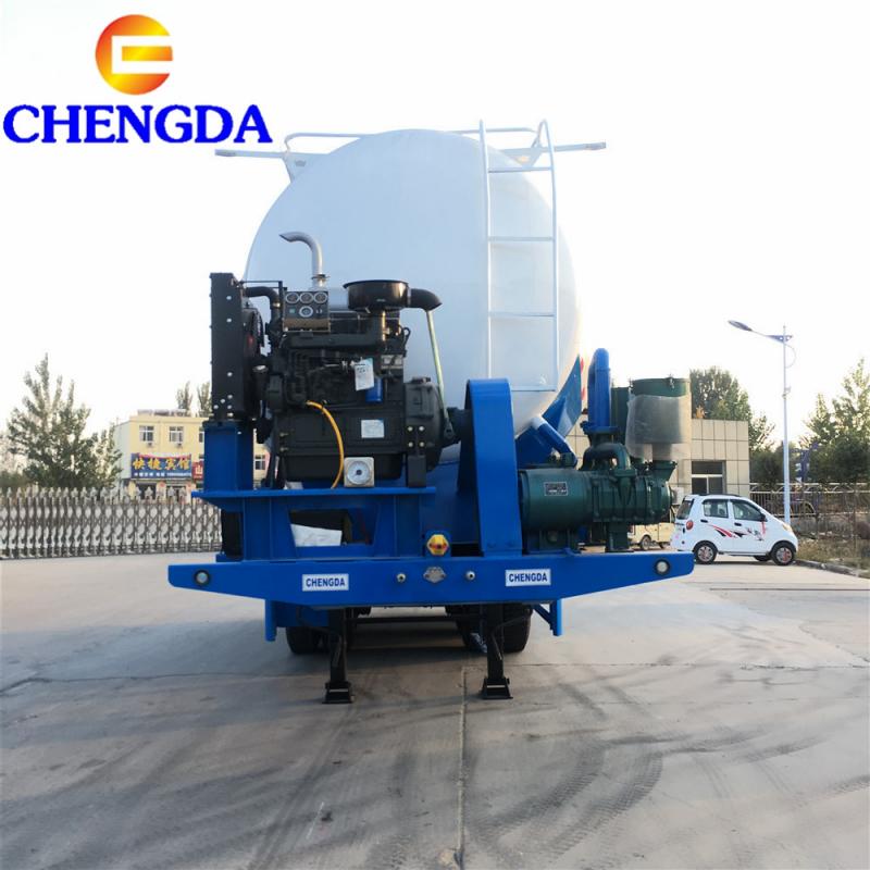 3 Axles 40 Cubic Cement Semi Trailer