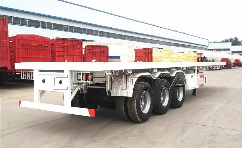 3 Axle 53ft Flatbed Semi Trailer