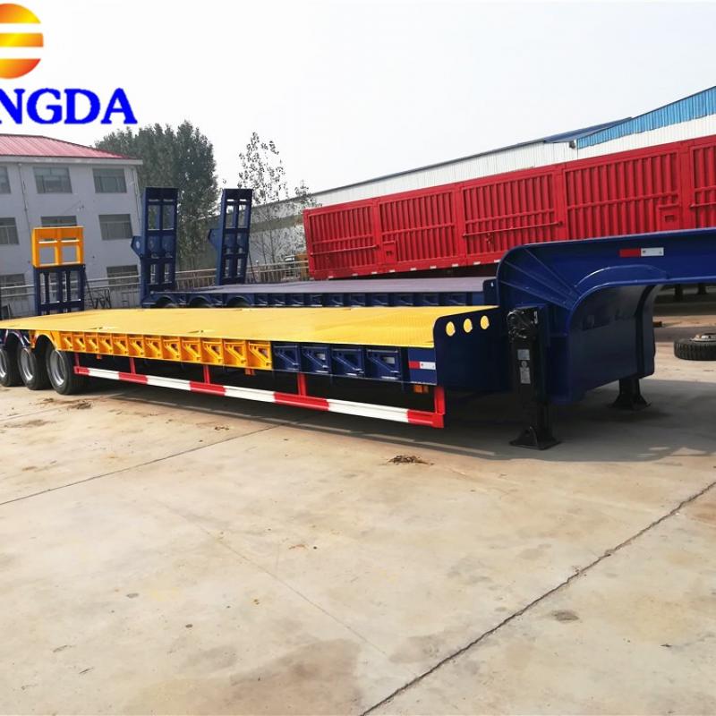 4Axles Lowbed Semi Trailer