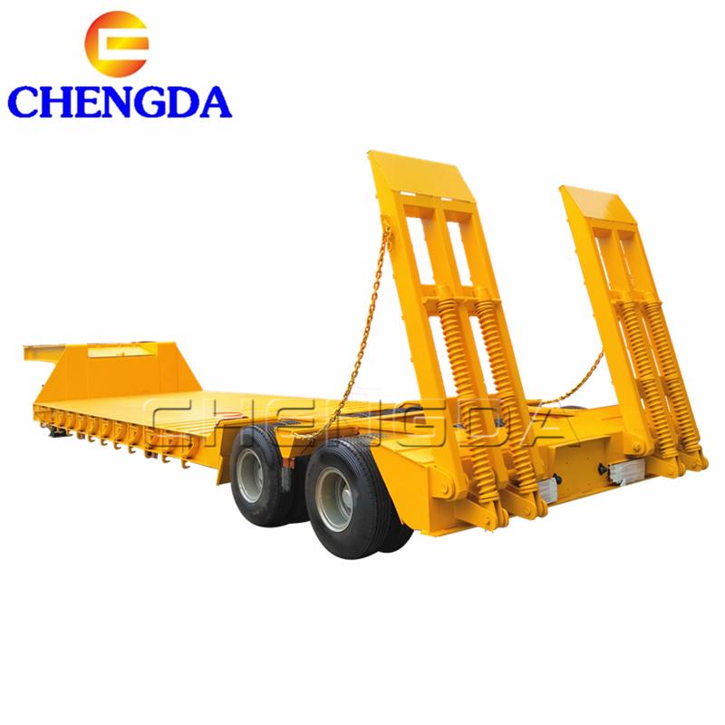 2 Axles Lowboy Trailer