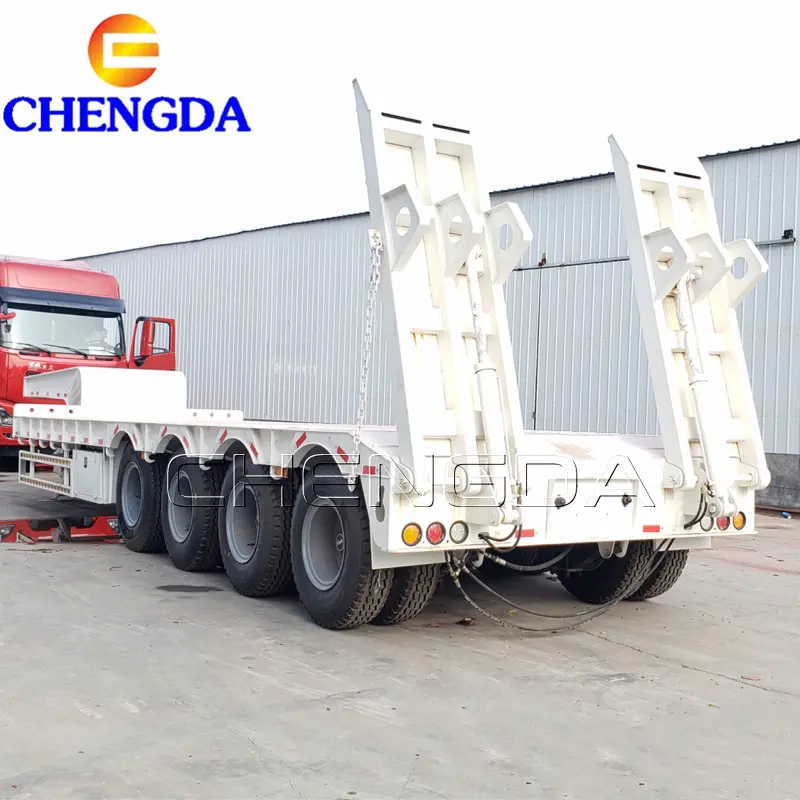 4 Axles Lowboy Trailer Overview