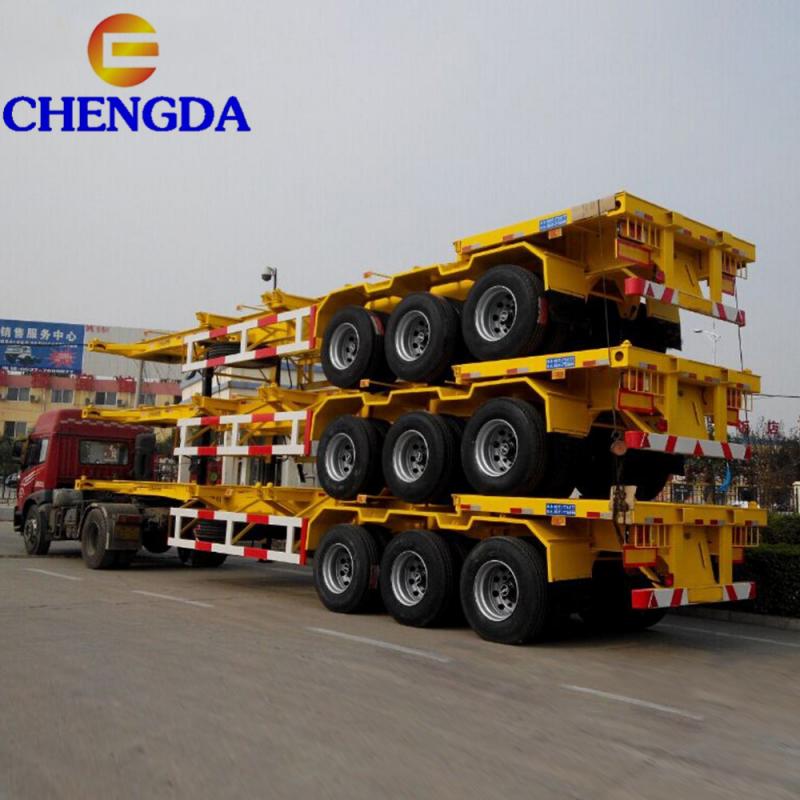 3 Axles Skeleton Trailer