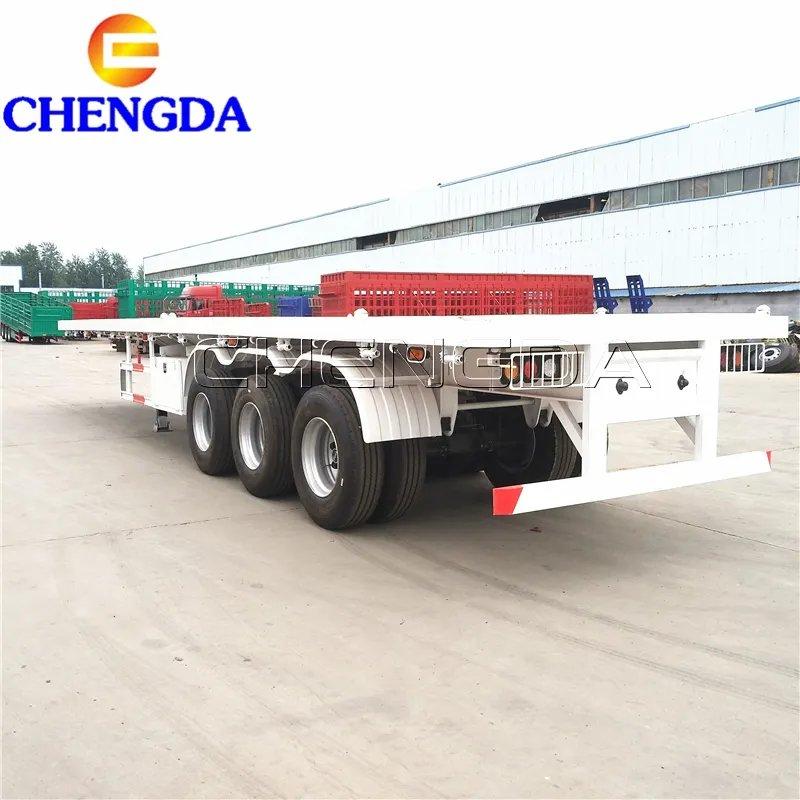 3 Axle 53ft Flatbed Semi Trailer