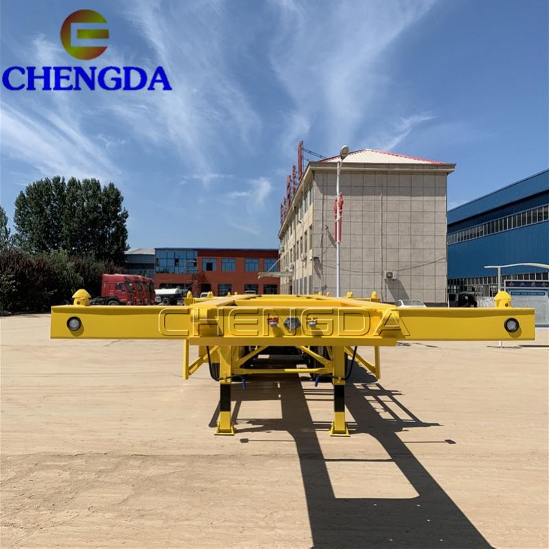 3 Axles 40Ft Container Skeleton Semi Trailer